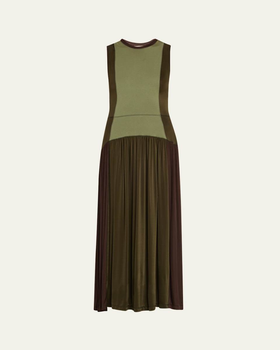 Amaliya Sleeveless Color Block Dress